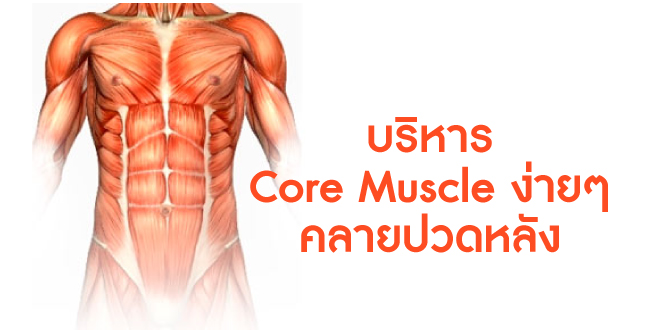 บริหาร Core Muscle ง่ายๆ คลายปวดหลัง
